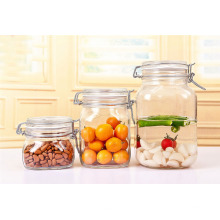 Haonai 2015 designed popular bulk cheap glass jar with lid